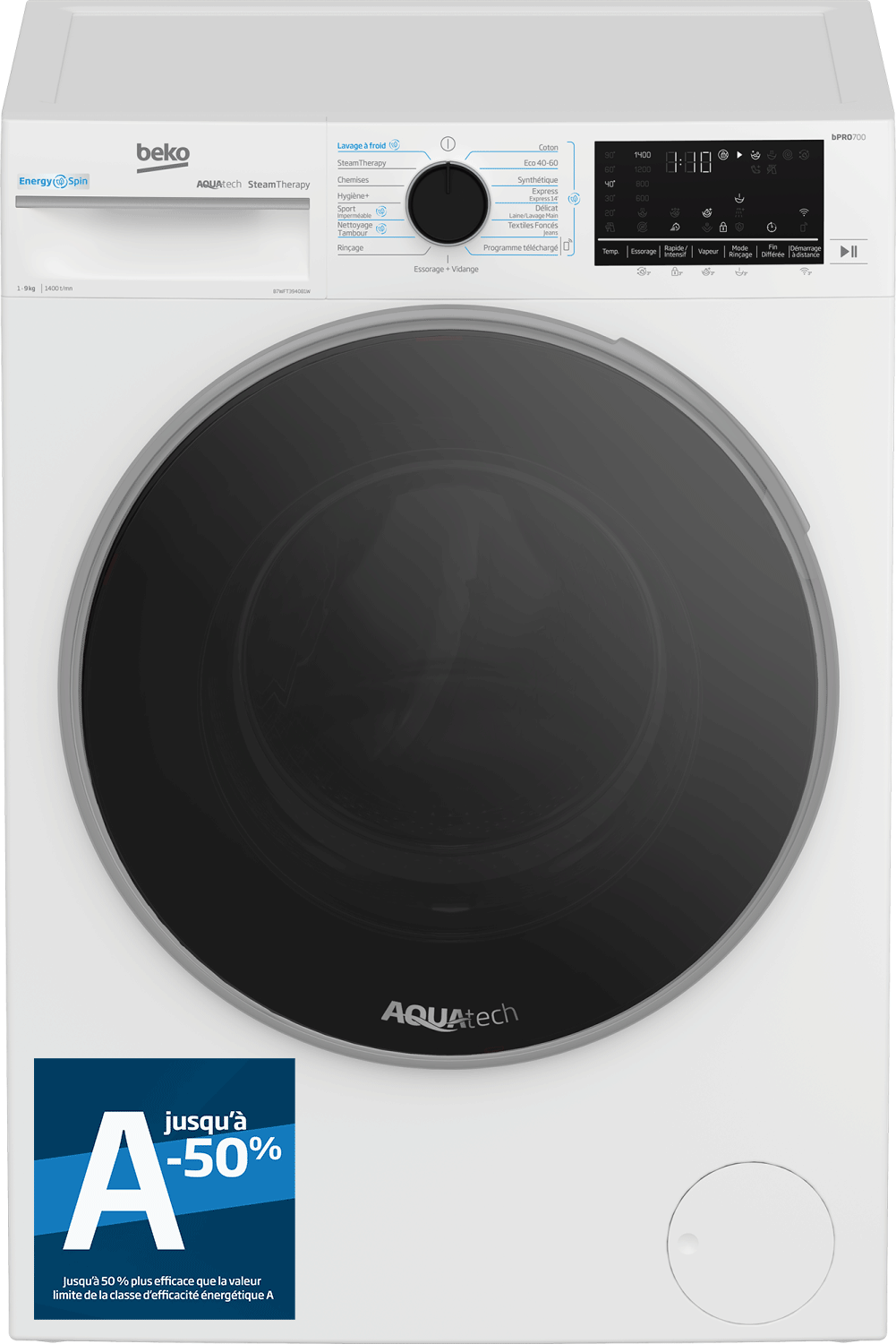 Lave-linge Beko B7WFT394081W