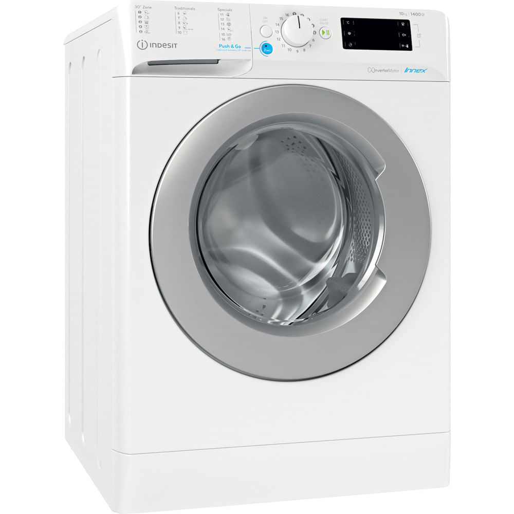 Lave-linge Indesit Lave-linge hublot posable Indesit: 10,0 kg - BWE 101483X WS EU N