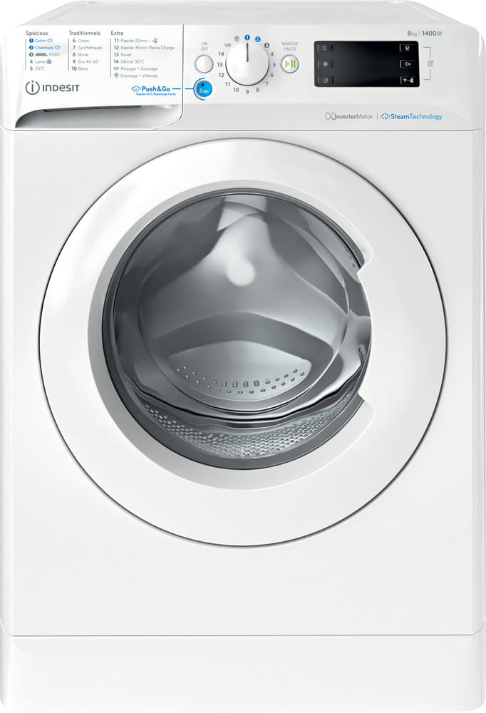 Lave-linge Indesit Lave-linge hublot posable Indesit: 8,0 kg - BWE 81496X WV FR