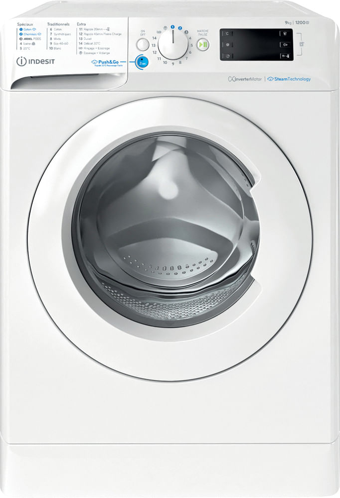 Lave-linge Indesit Lave-linge hublot posable Indesit: 9,0 kg - BWE 91296X WV FR