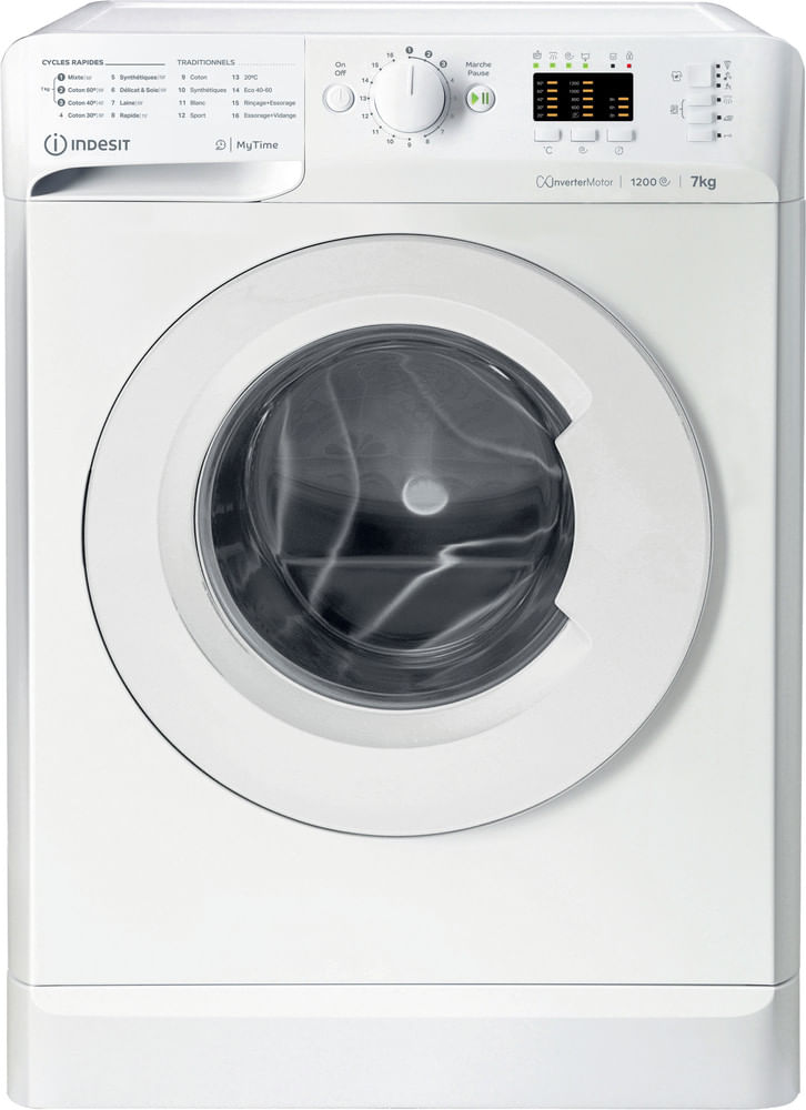 Lave-linge Indesit Lave-linge hublot posable Indesit: 7,0 kg - MTWA 71296 W FR