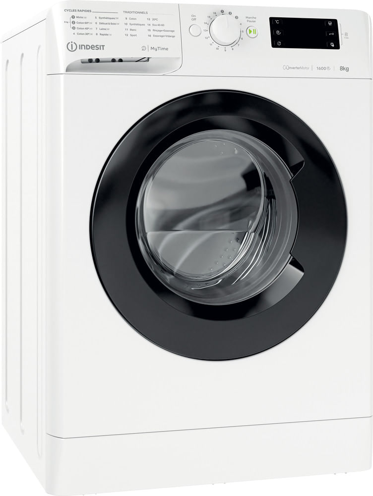 Lave-linge Indesit Lave-linge hublot posable Indesit: 8,0 kg - MTWE 81683 WK FR
