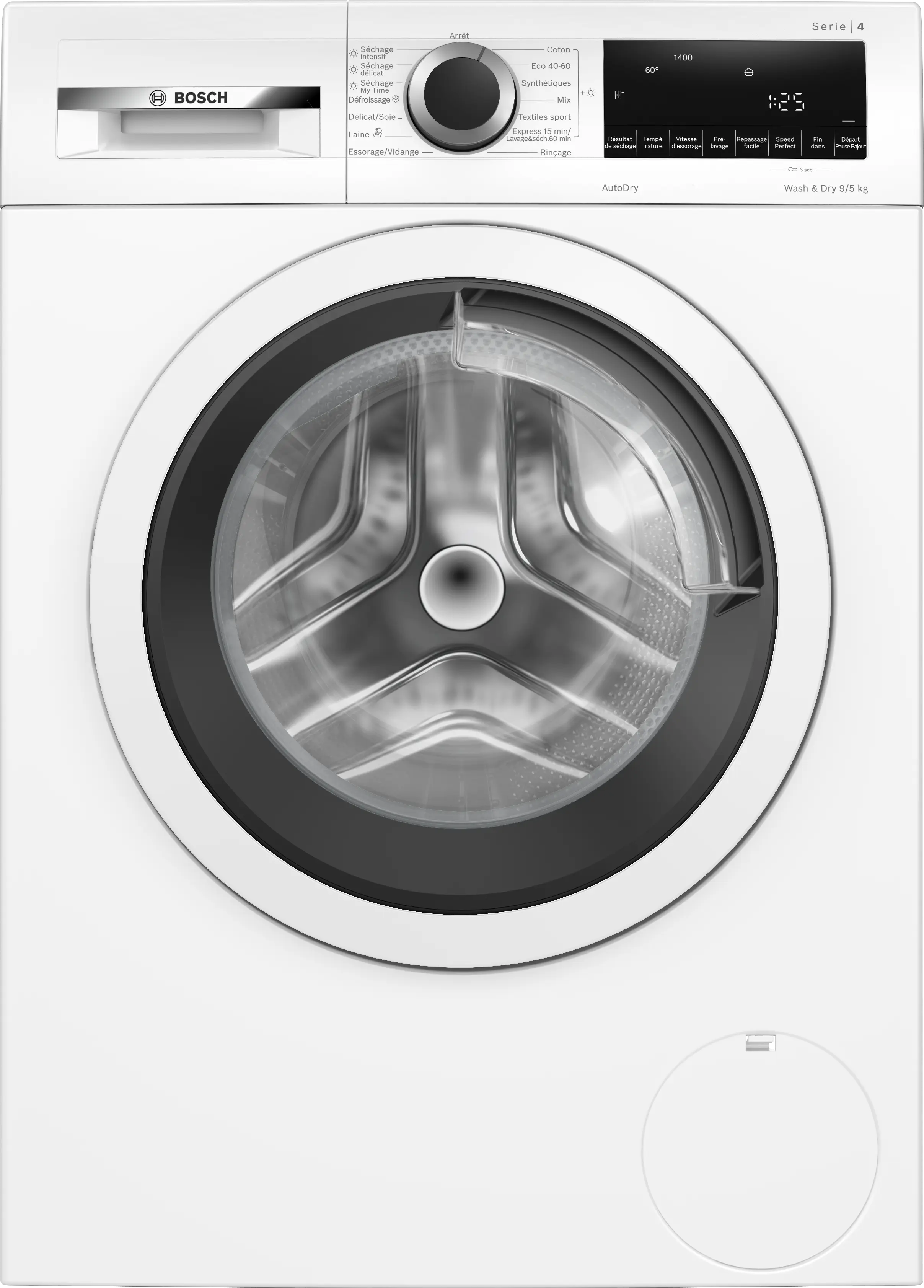 Lave-linge Bosch Série 4 Lave-linge séchant 9/5 kg max. 1400 tr/min