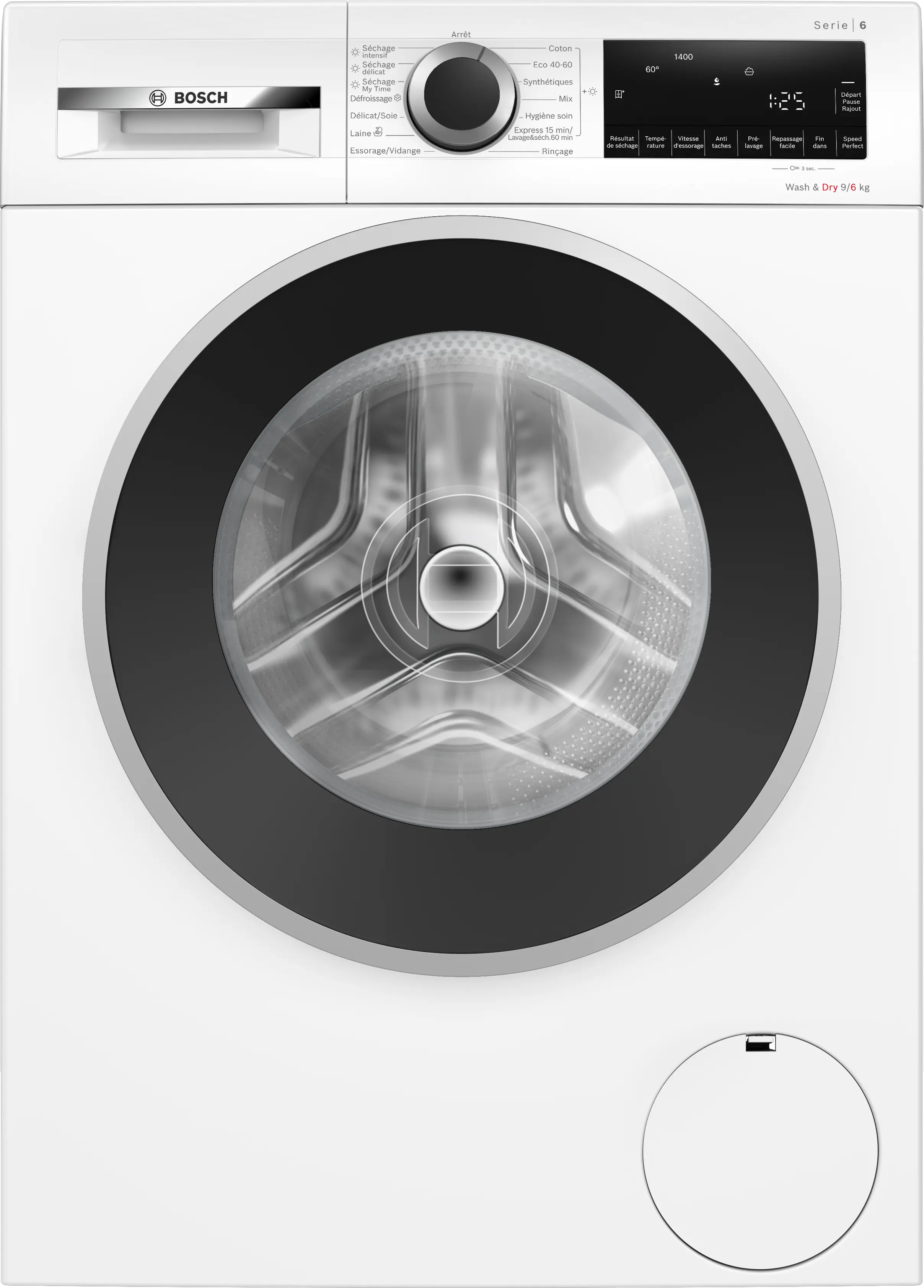 Lave-linge Bosch Série 6 Lave-linge séchant 9/6 kg max. 1400 tr/min